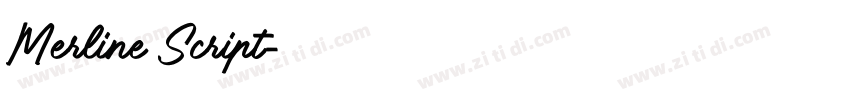 Merline Script字体转换